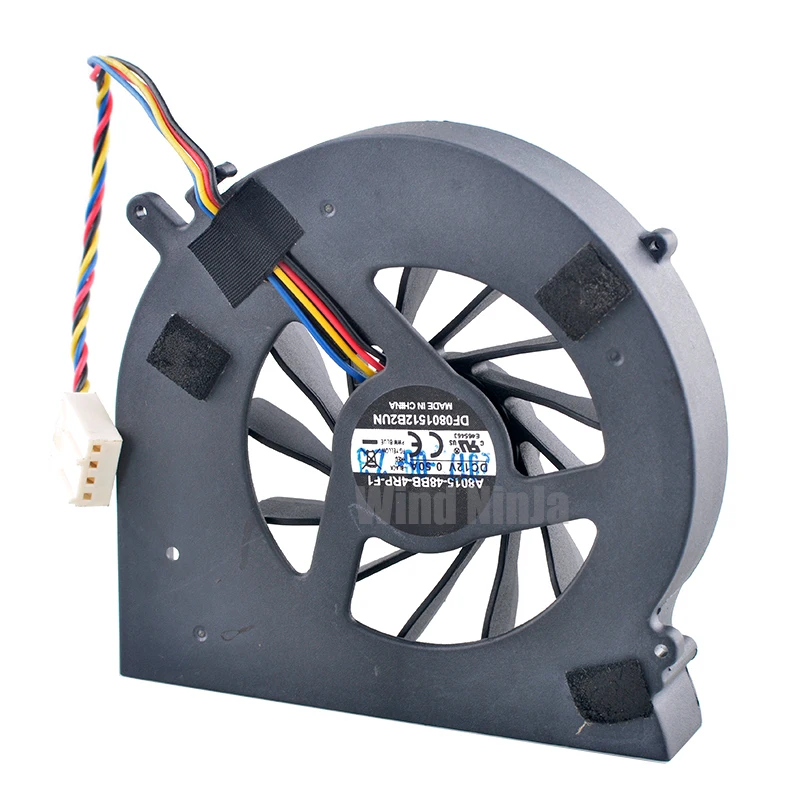 (2Pcs) 80mm Dual Ball Bearing CPU Cooling Fan DF0801512B2UN A8015-48BB-4RP-F1 DC12V 0.50A 4Pin for All-In-One PC Heat Sink