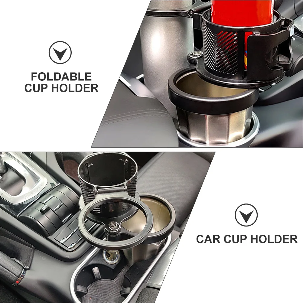

1Pcs Foldable Car Cup Holder Durable Air Outlet Water Cup Rack Multi-Function Phone Holder Practical Drink Storage