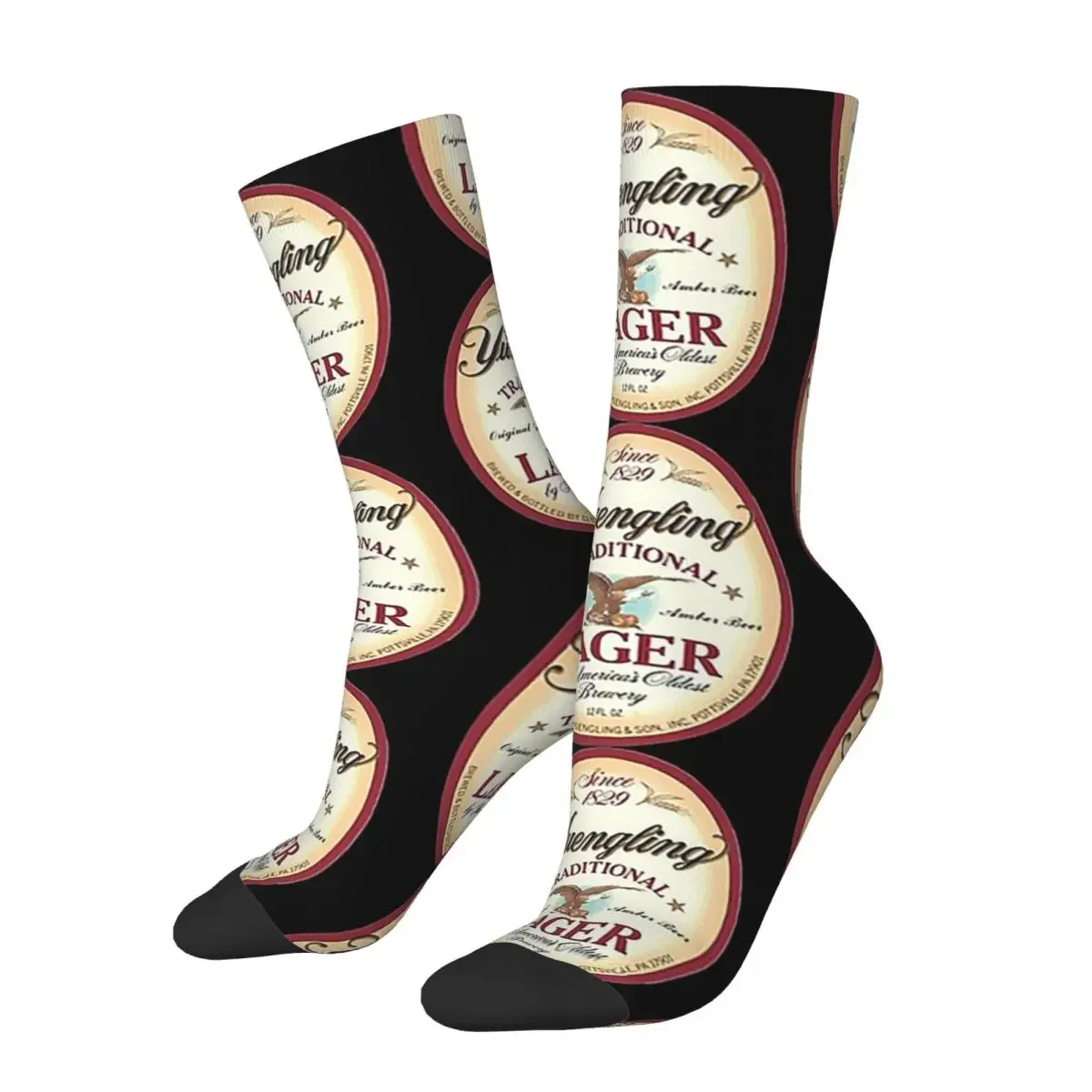 

Official Merchandise Yuengling Lager Socks Harajuku Super Soft Stockings All Season Long Socks for Man's Woman's Christmas Gifts