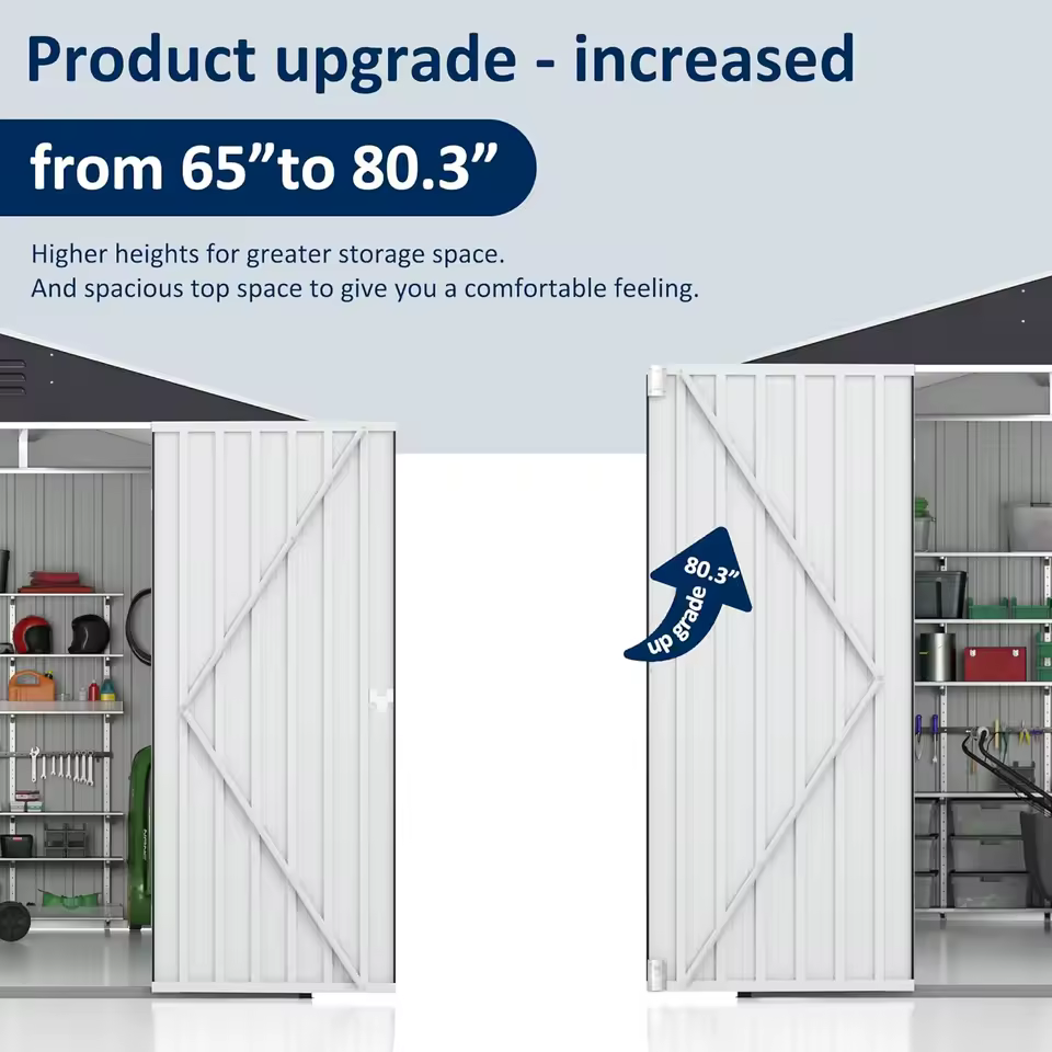 10x10 FT Outdoor Metal Storage Shed image