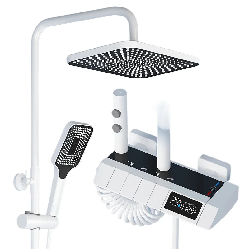 

Shower shower set All copper bathroom intelligent digital display thermostatic shower nozzle