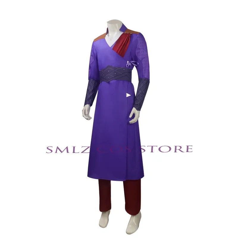

✠2026✠ Anime Gale Cosplay Game Costume Gate 3 Purple Uniform Top Coat Pants Set Halloween Party Role Play Clothes for Men✠