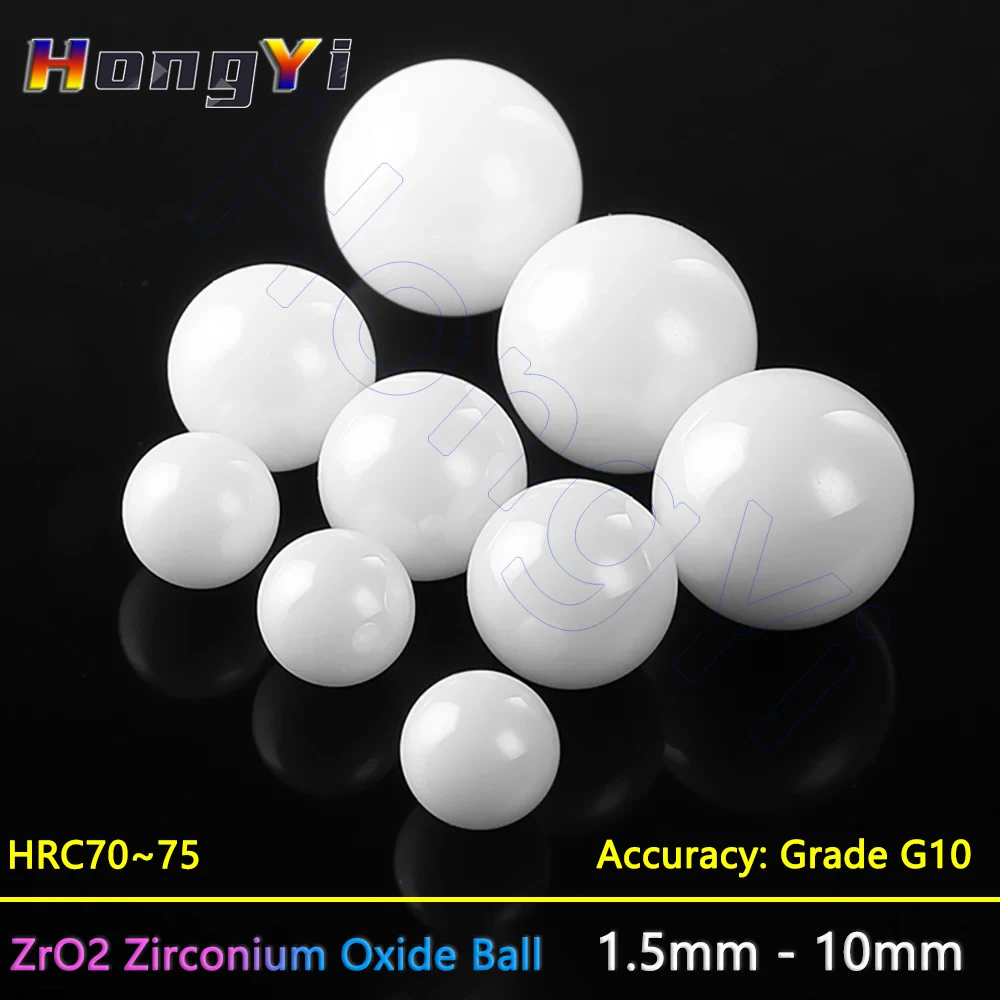 

G10 Precision ZrO2 Ceramic Bearing Balls Zirconium Oxide Ball 1.5 2 2.5 3 3.175 3.969 4 4.763 5 6 6.35 7.938 8 10mm