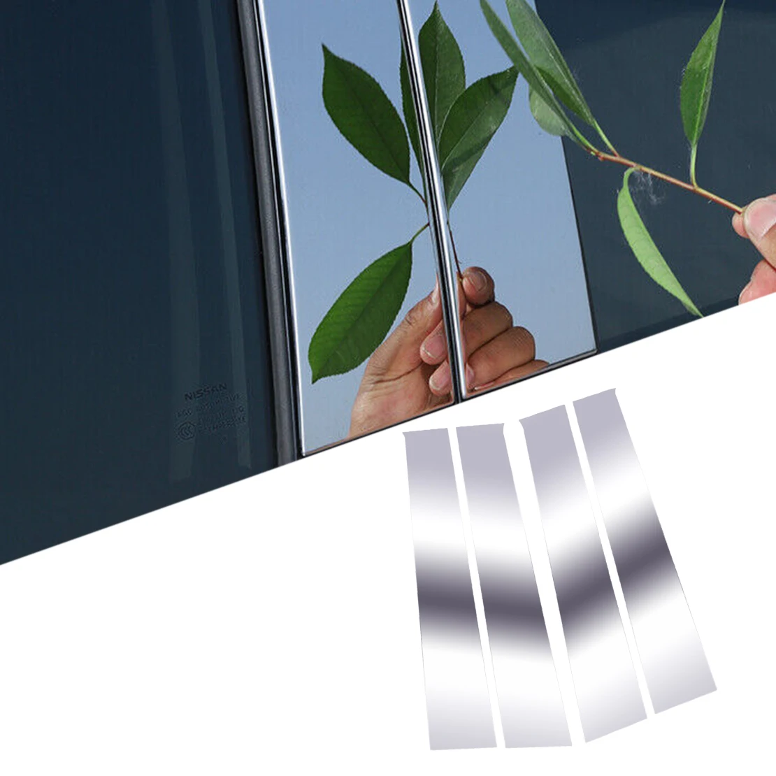 

Комплект из 4 накладок на стойки B-стойки дверей автомобиля, хромированные, для Dodge Ram 1500 2500 3500 2009-2015 2016 2017 2018, из поликарбоната