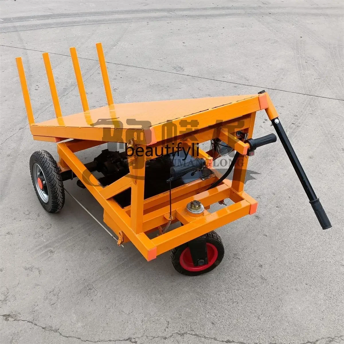 موقع NN Construction شاحنة كهربائية مسطحة من الطوب ثلاثي العجلات شاحنة دفع يدوية شاحنة من الطوب الكهربائي