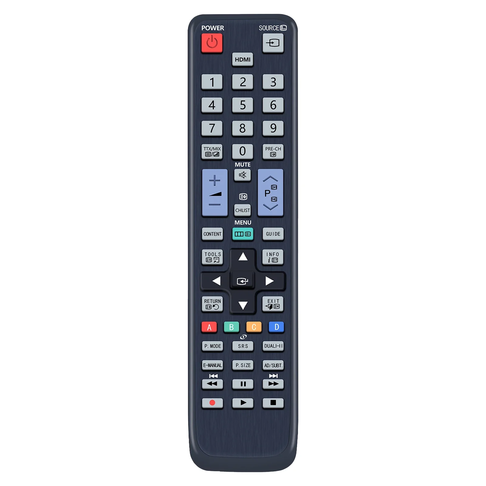 Zapasowy pilot AA59-00465A, kompatybilny z telewizorami Samsung UA46D5000PM, UA40D5500RM, UA22D5000NM. — zdjęcie produktu 5