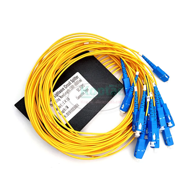 الألياف البصرية الخائن 1x16 2.0 مللي متر PLC البصرية الخائن SC /UPC 1x16 PLC