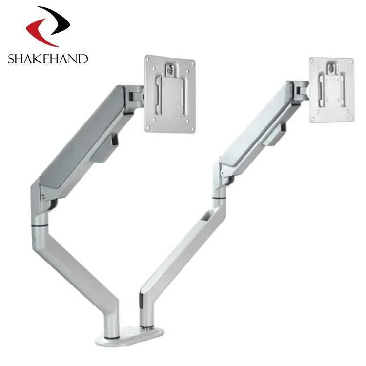 Dual Monitor Gas Spring Arm Stand Model-Sh-X Fits Inch Holds Up To Lbs Kg Vesa X Height Adjustable Full Motion Swivel Rotate