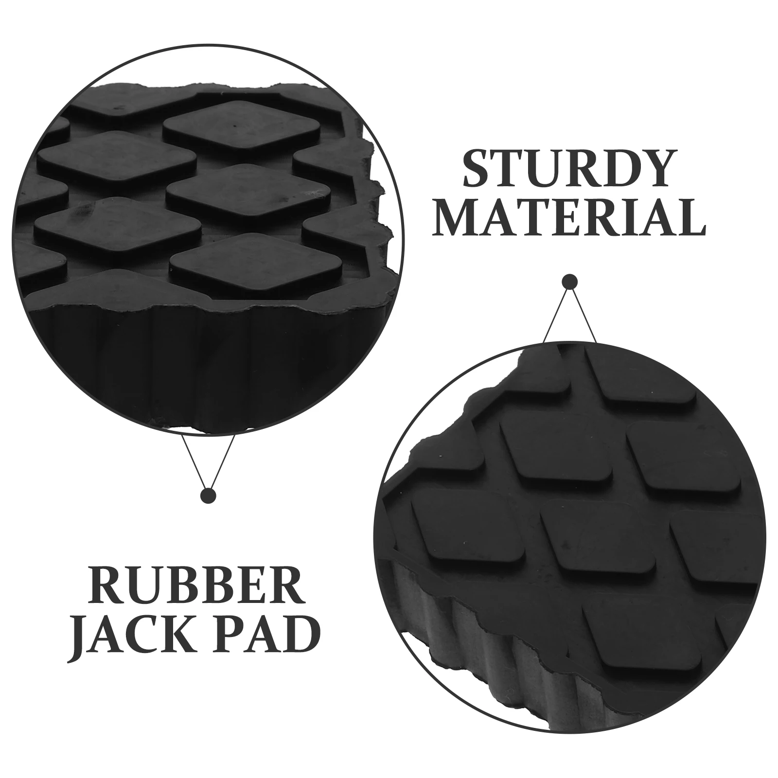 

2pcs Car Jack Rubber Pad Camper Rv Leveling Blocks Trailer Floor Automotive Pinch Weld Lift Tools