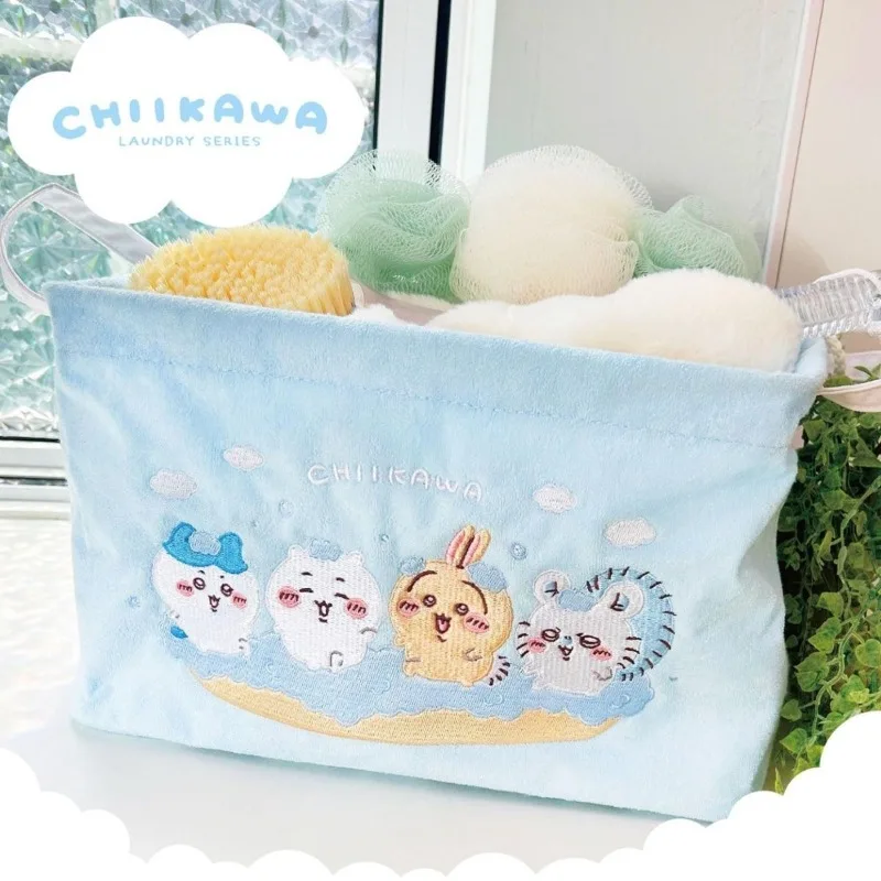 INISO Chiikawa Usagi Hachiware Momonga Japan Składany Kosz do Przechowywania na Biurko Urocze Rzeczy Kawaii Przechowywanie Śliczne Bagaż Duża Pojemność