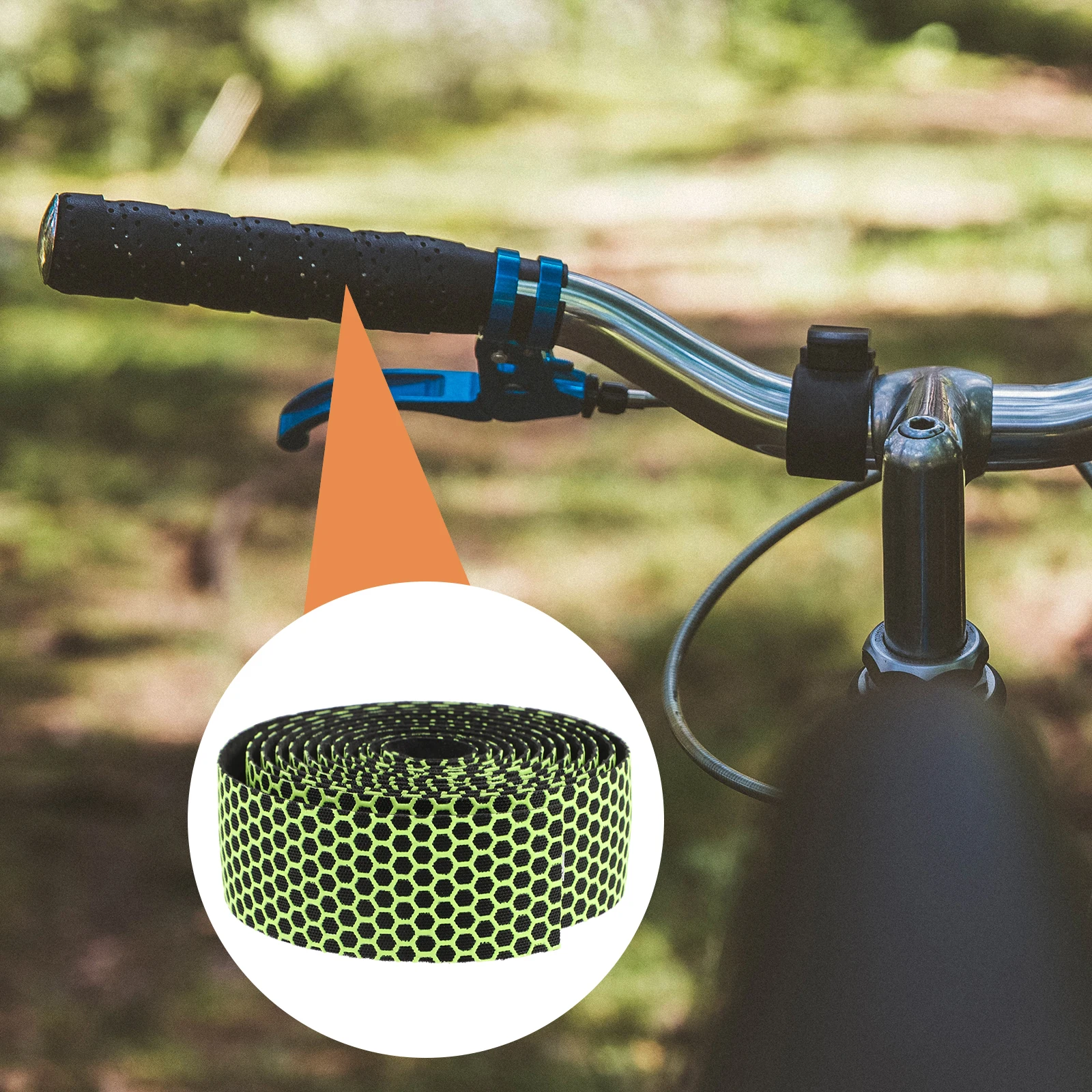 

EVA H Tape Anti skid Cycling Grips Cover Wear resistant Road Bike H Protective Surround Composite Fabric