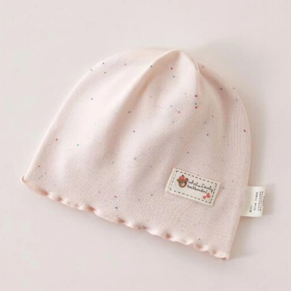 Baby Girl Hats Cute Cotton Spring Autumn Thin Newborn Bonnets 0 3 Months Hospital Baby Caps Outdoor Baby Head Protector