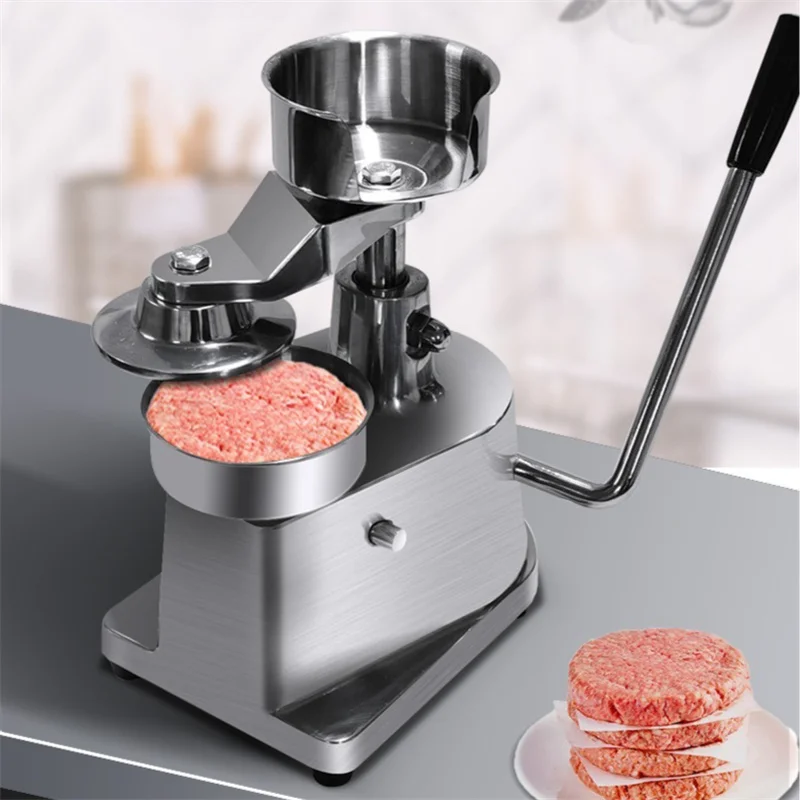 

Beef Pie Mold Tool 100/130/150mm Manual Hamburger Beef Patty Forming Machine with 500 Sheets of Oil Absorbing Paper