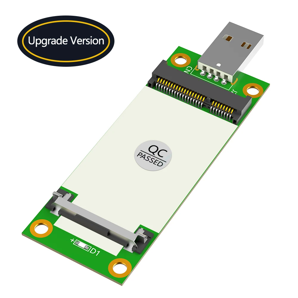 1 szt. 2 szt. 3 szt. 4 szt. Adapter Mini PCI-E na USB z gniazdem na kartę SIM do modułu WWAN/LTE