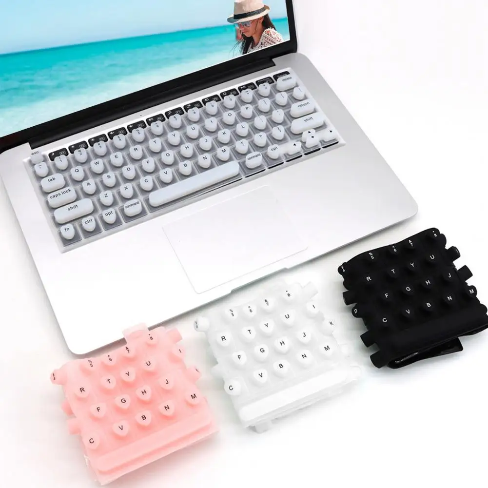لوازم لوحة المفاتيح، غطاء لاصق متين لفن الأظافر للوحة المفاتيح لسهولة الكتابة، تصميم عالمي لارتداء التركيب البسيط