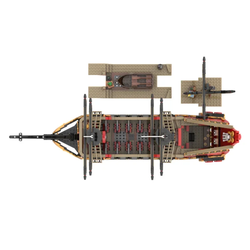 Warship Model Moc Building Blocks Bear Spanish Sailboat Technology Bricks Christmas Assembly Street View Toy Constructrion Gifts - view 5