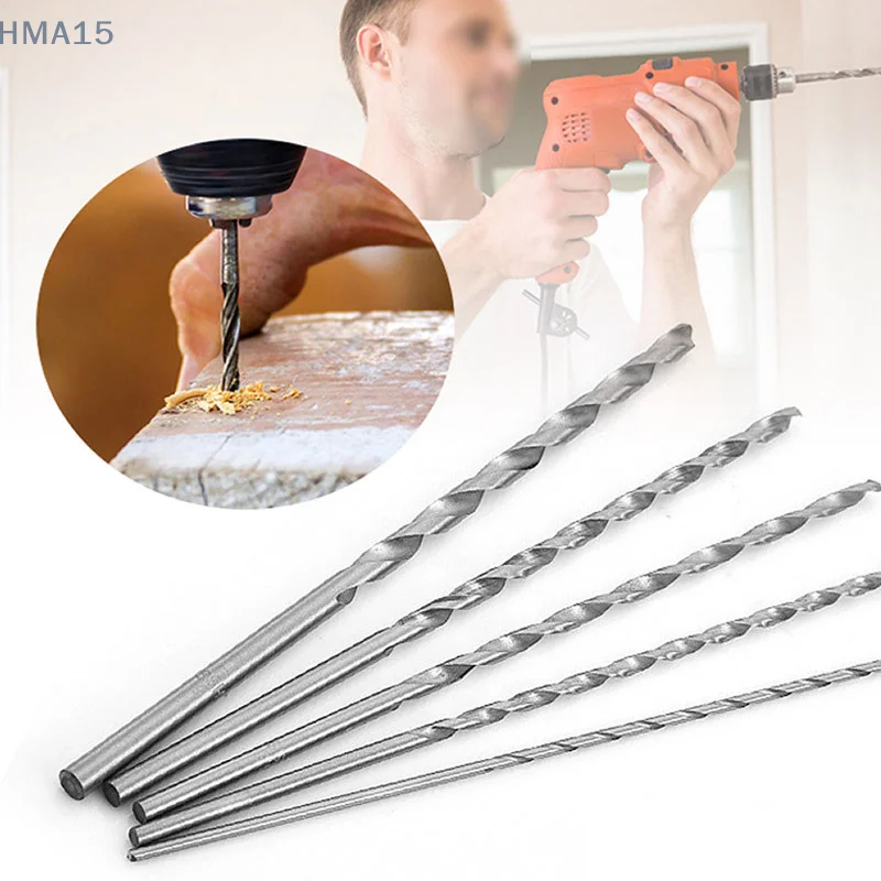 5Pcs of 2mm/3mm/3.5mm/4mm/5mm Extra Long HSS Steel Drill Bits Set, High-Speed Accessories Power Tools Parts