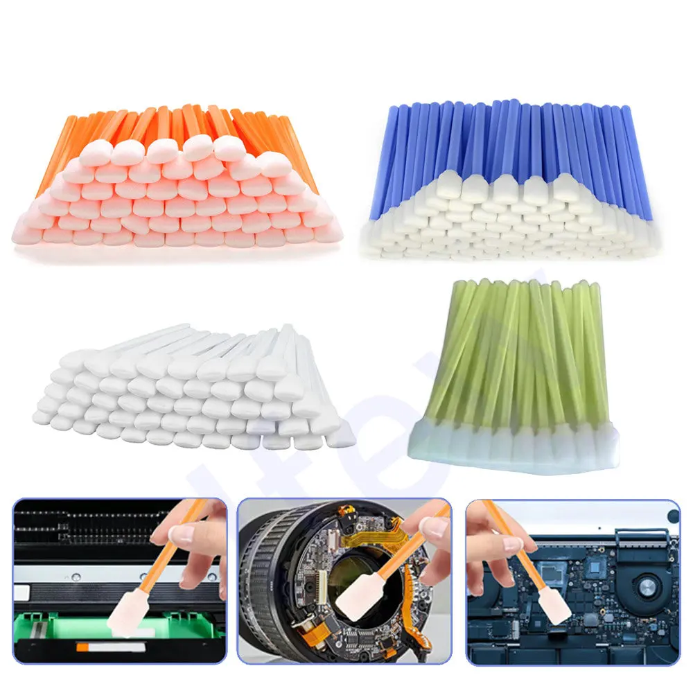 

Cleaning Swab Cotton Sticks Clean Printer Ink Sponge Kit 4 Colors For CMKY Cleaning DTF Uv Print Heads Kit Swab Stick Foam Tool