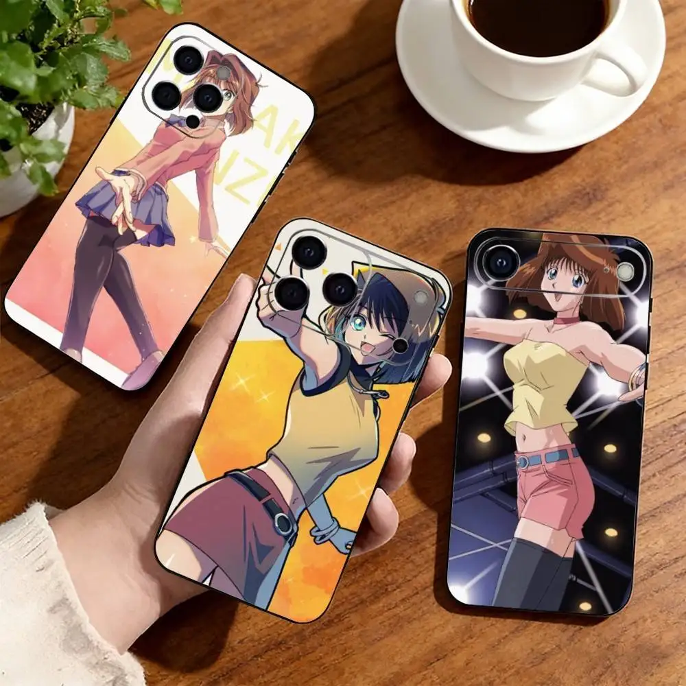 

Yu-Gi-Oh Anzu Mazaki Phone Case For iPhone17,16,15,14,13,12,11 Plus,Pro Soft Silicone Black Cover