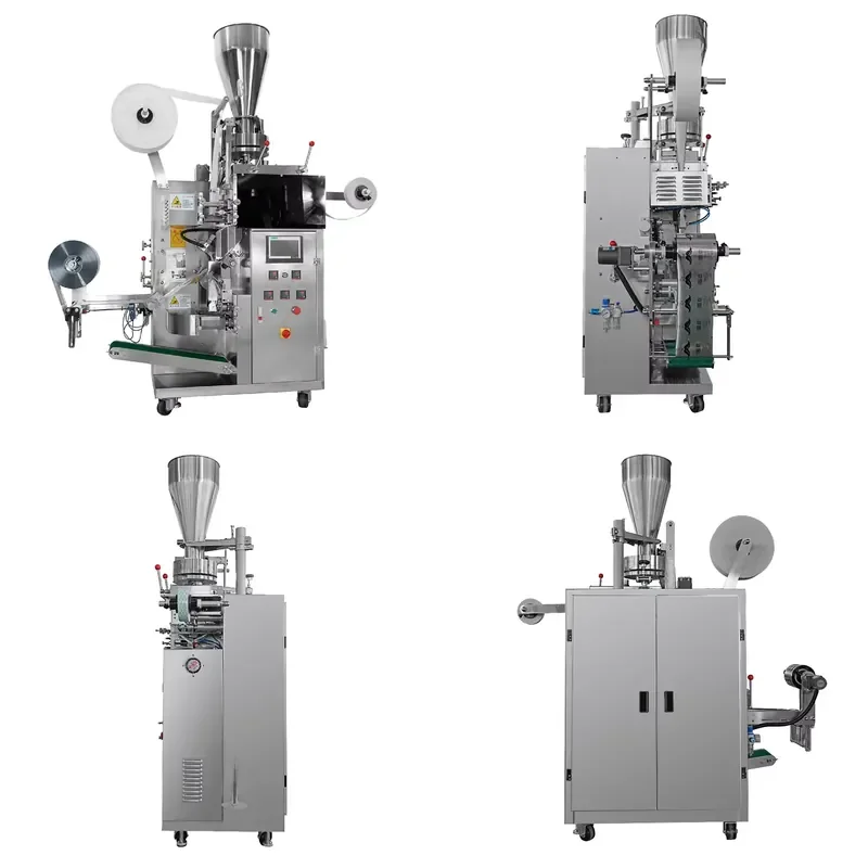 for Double Chamber Automatic Electric Filling Motor Green Tea Bag Forming Sealed Packaging Herbal Chamomile Assam Black Tea