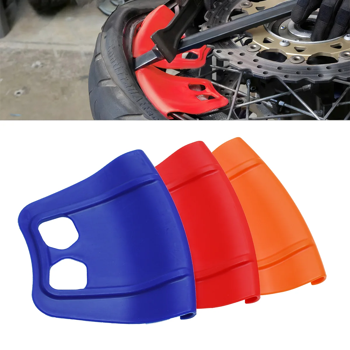 

Motorcycle ATV Wheel Hub Rim Edge Protector, Universal Motorcycle Rim Protector, Car Tyre Assembly Rim Protector for ATV