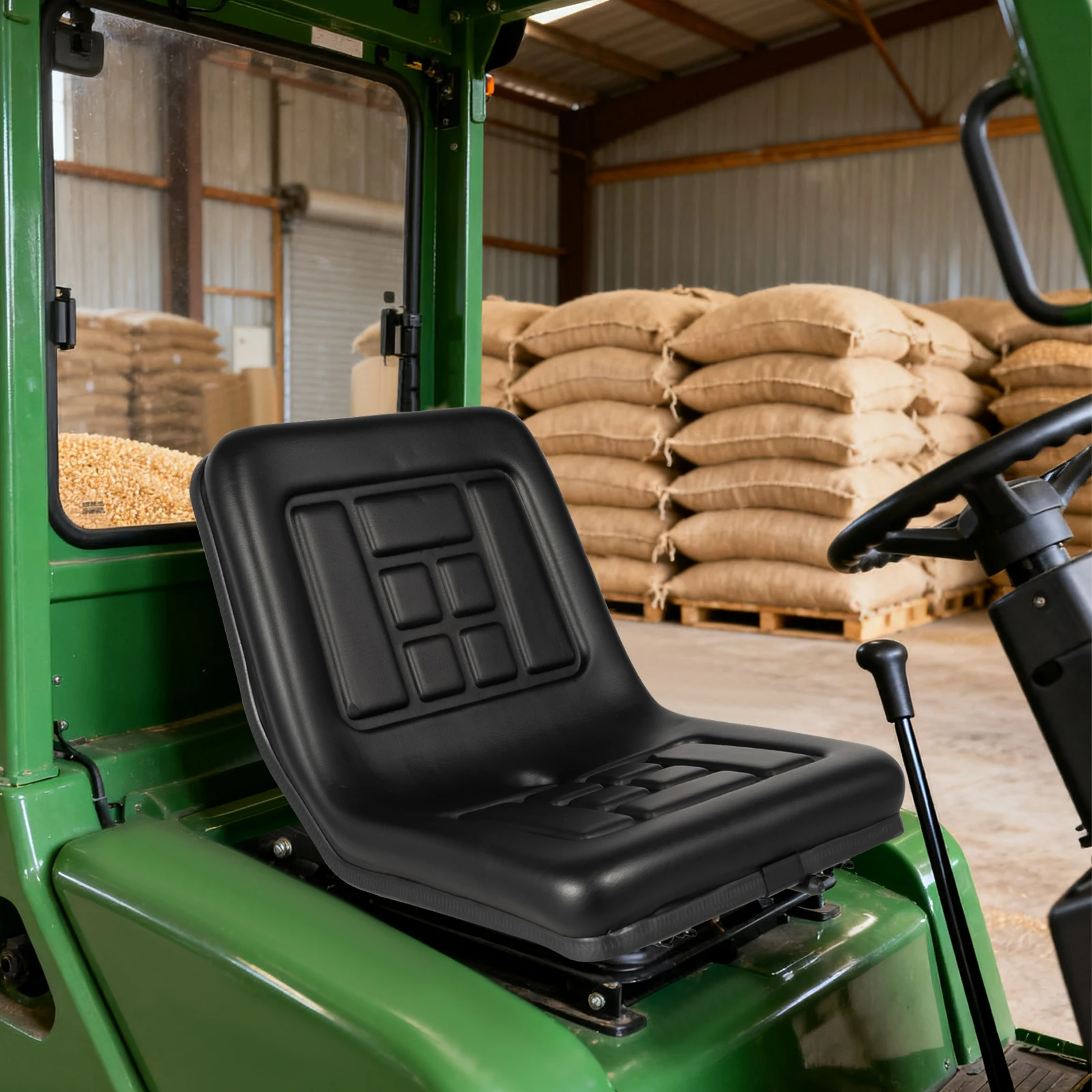 

Универсальное сиденье для трактора, регулируемое сиденье с механической направляющей, для трактора, погрузчика, прочная и удобная подушка