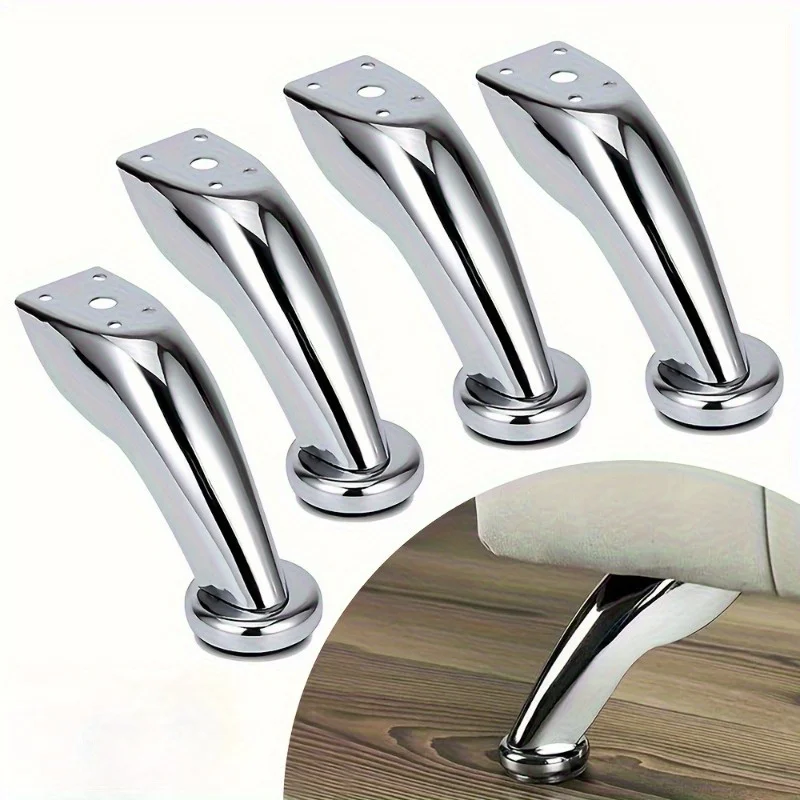Furniture Base Legs，Suitable for Chairs, Stools, Cabinets, and Sofa Table Cabinet Legs，and Comes with 16 Installation Screws