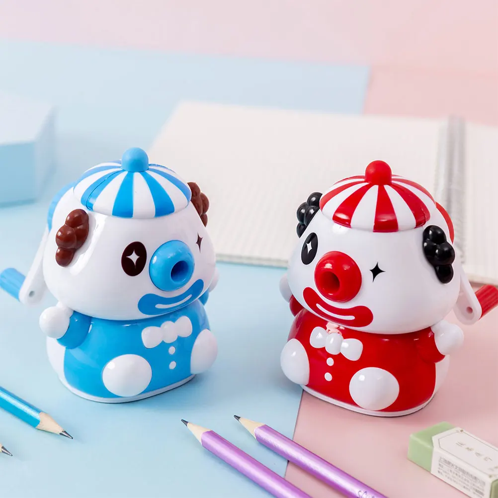 

Portable Cartoon Pencil Sharpener Lightweight ABS Material Manual Sharpening Tool Non-Slip for Students Kids School Stationery