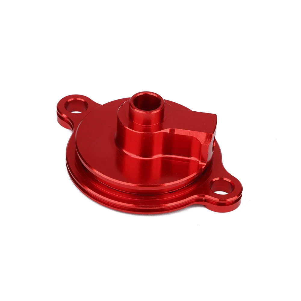 Motorcycle CNC Aluminum Engine Red Oil Filter Cap Cover For HONDA CRF 450R CRF 450RX 2017 2018 2019 2020 Off Road Dirt Bike