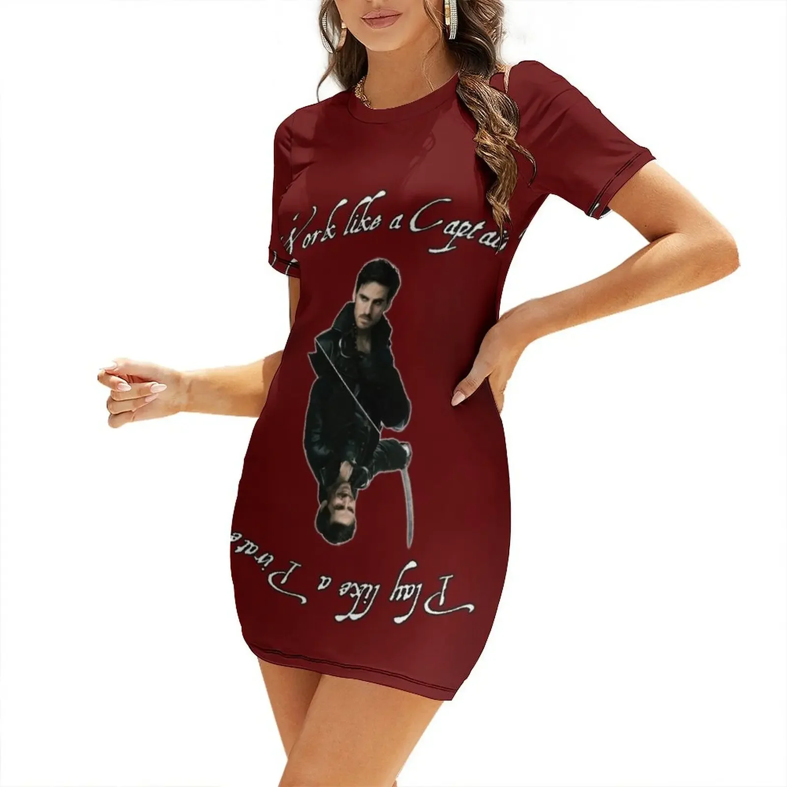 

Work like a Captain / Play like a Pirate Short-Sleeved Dress dress summer women formal occasion dresses Dress