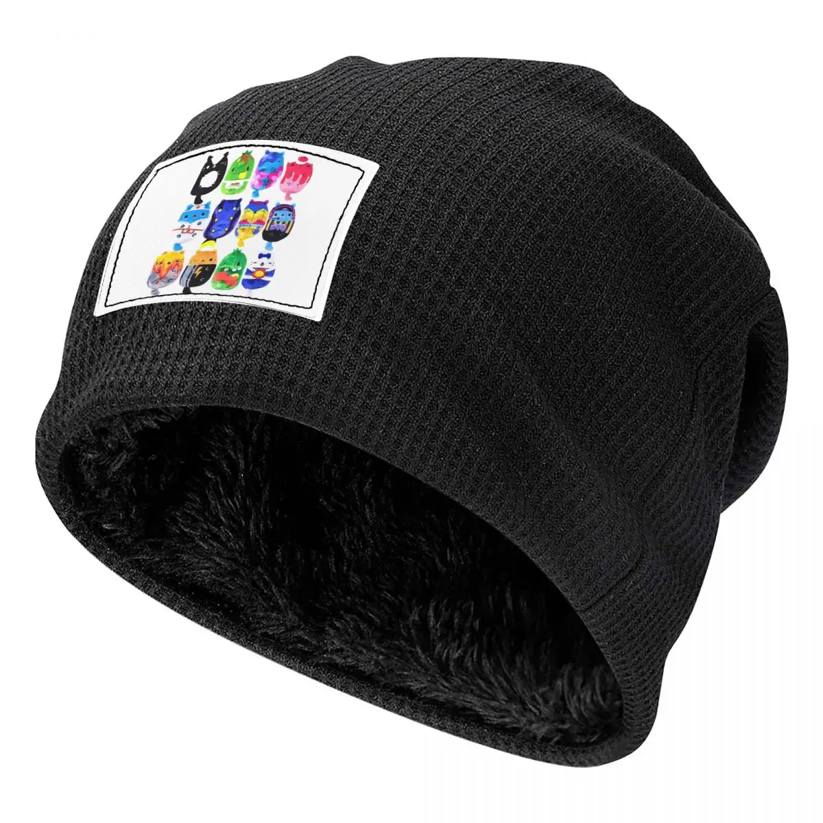Cats Vs Pickles Mystery Bag Plush, Assorted Styles Men Women Beanies Caps Fleece-Lined Bonnet Hat Autumn Winter Skullies Hats