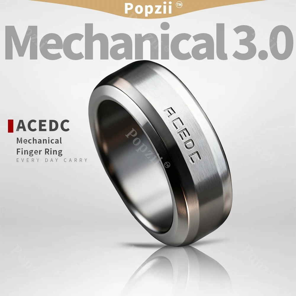ACEDC Mechanische 3.0 Vinger Ring Multifunctionele Speelgoed Fidget Spinner Vingertop Gyro Volwassenen Stress Relief Speelgoed Fidgeting speelgoed