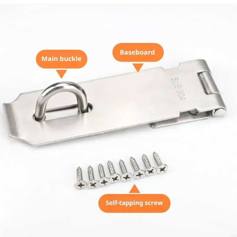 

Hasp Staple Shed Latches Wooden Door Security Padlock Stainless Steel Door Lock Padlock Clasp For Bathrooms And Gate HX6C