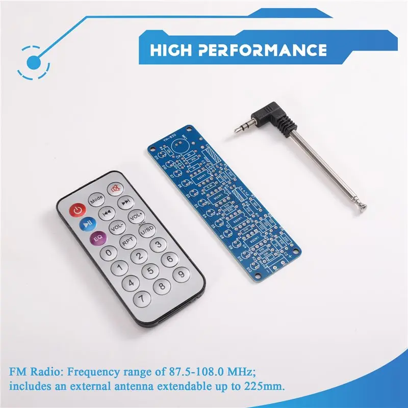 B48A DIY Soldering Project Practice Kit Bluetooth Speaker Kit FM Radio 87.5-108.0Mhz Music Spectrometer U Disk TF