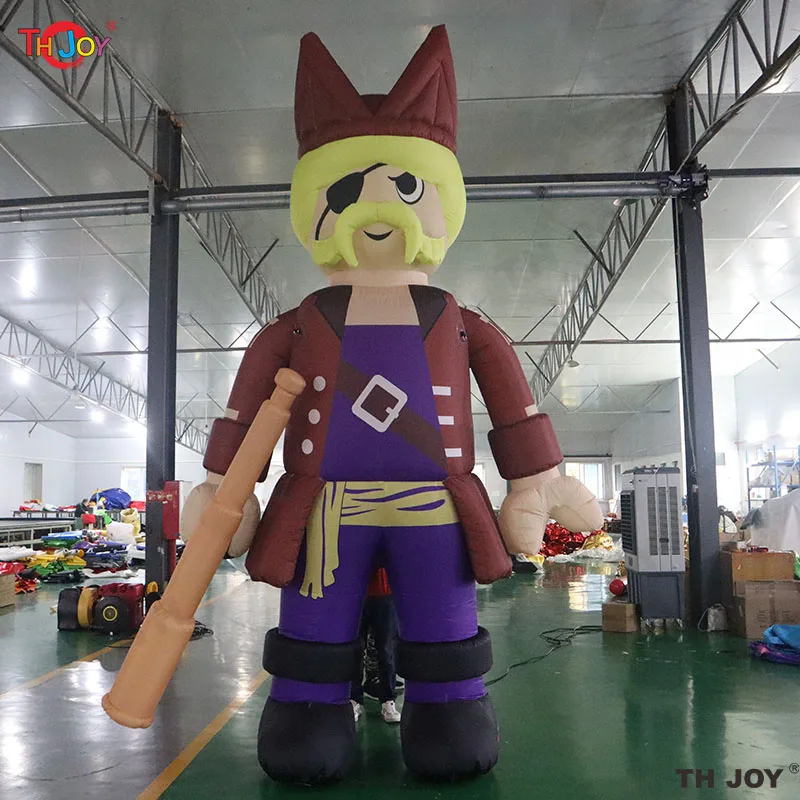 

6m 20ft Tall Custom Advertising Giant Inflatable Pirate Cartoon Outdoor Ocean Themed Inflatable Captain Character Model For Sale