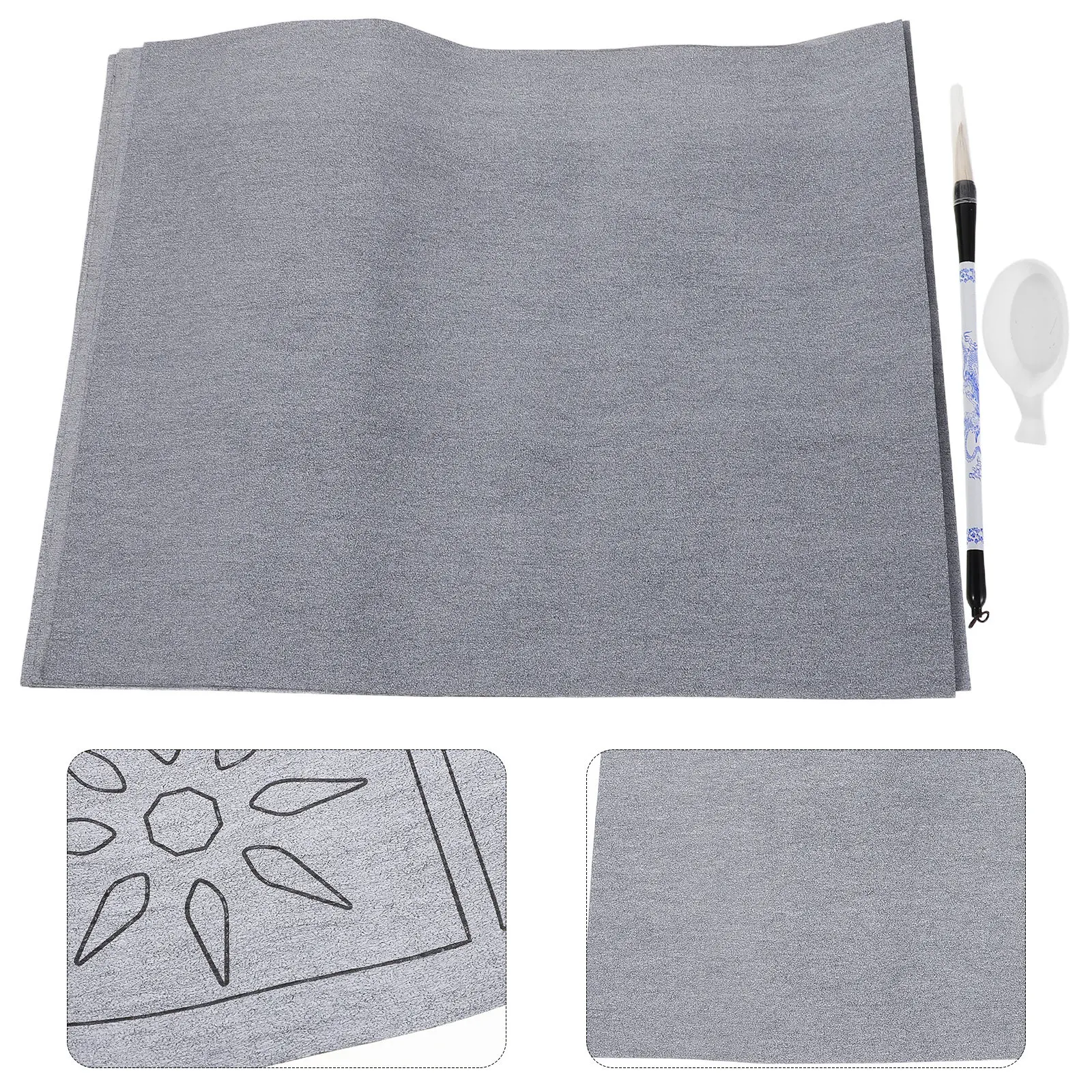 1Set Calligraphy Water Cloth Reusable Traditional Xuan Paper Feel Practice Mat Portable Lightweight for Brush Control Beginners
