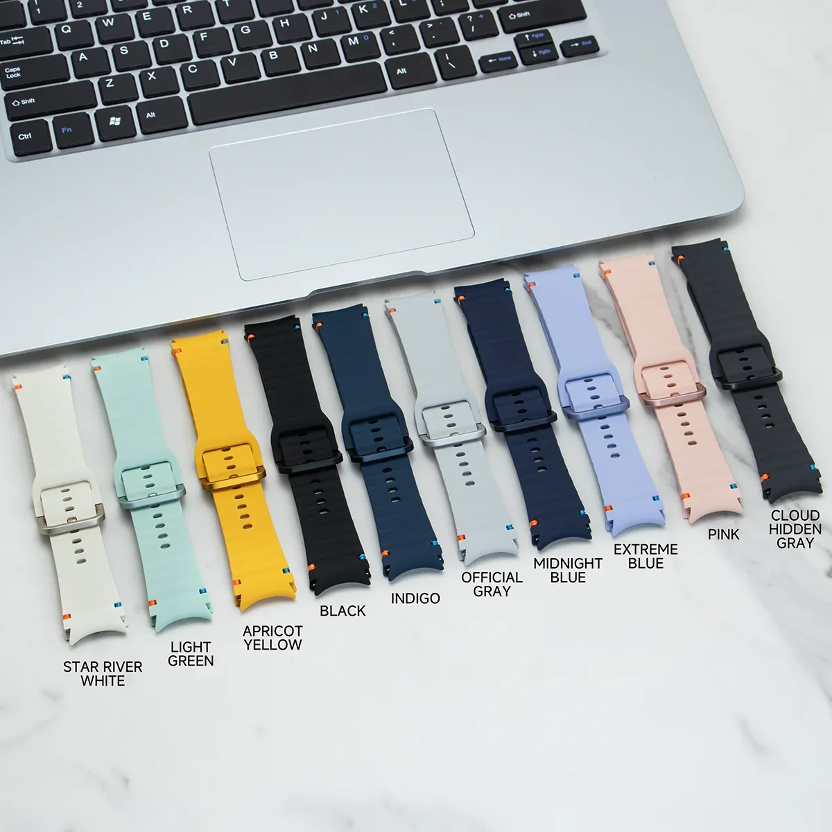 Original Strap for Samsung Galaxy Watch 7/6/5/4/classic/Pro 40mm 44mm No Gaps Silicone Sport Bracelet correa Galaxy watch 7 Band