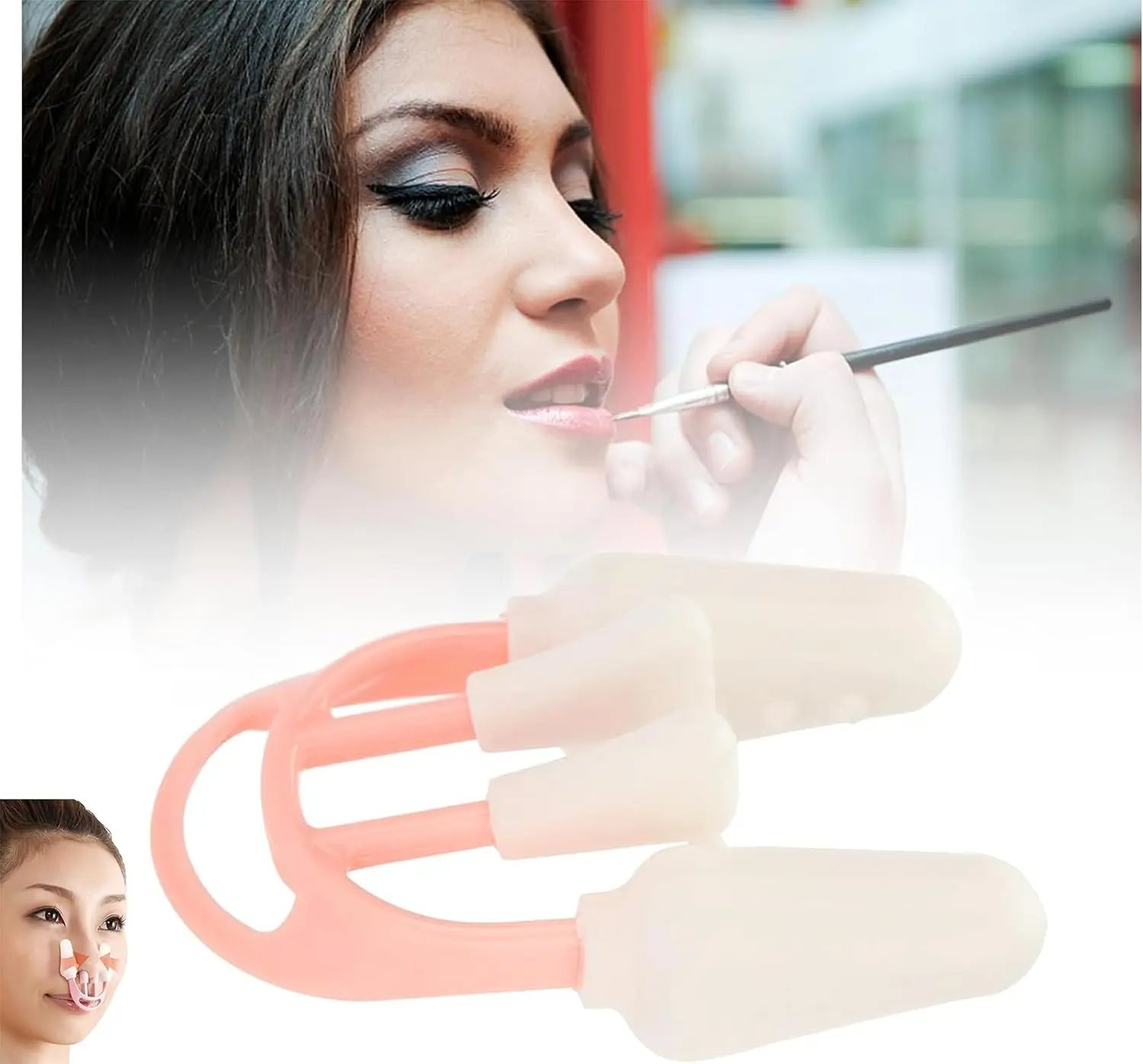 Correcteur de forme de nez souple, pince invisible pour le rehaussement du nez, masseur pour le modelage du pont nasal, pour le rehaussement et le redressage des nez larges et courbés.