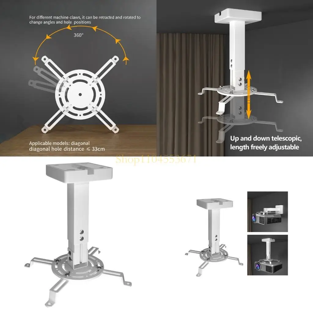 preco-quente-suportes-montagem-no-teto-do-projetor-com-tubo-extensivel-espacamento-diagonal-33cm