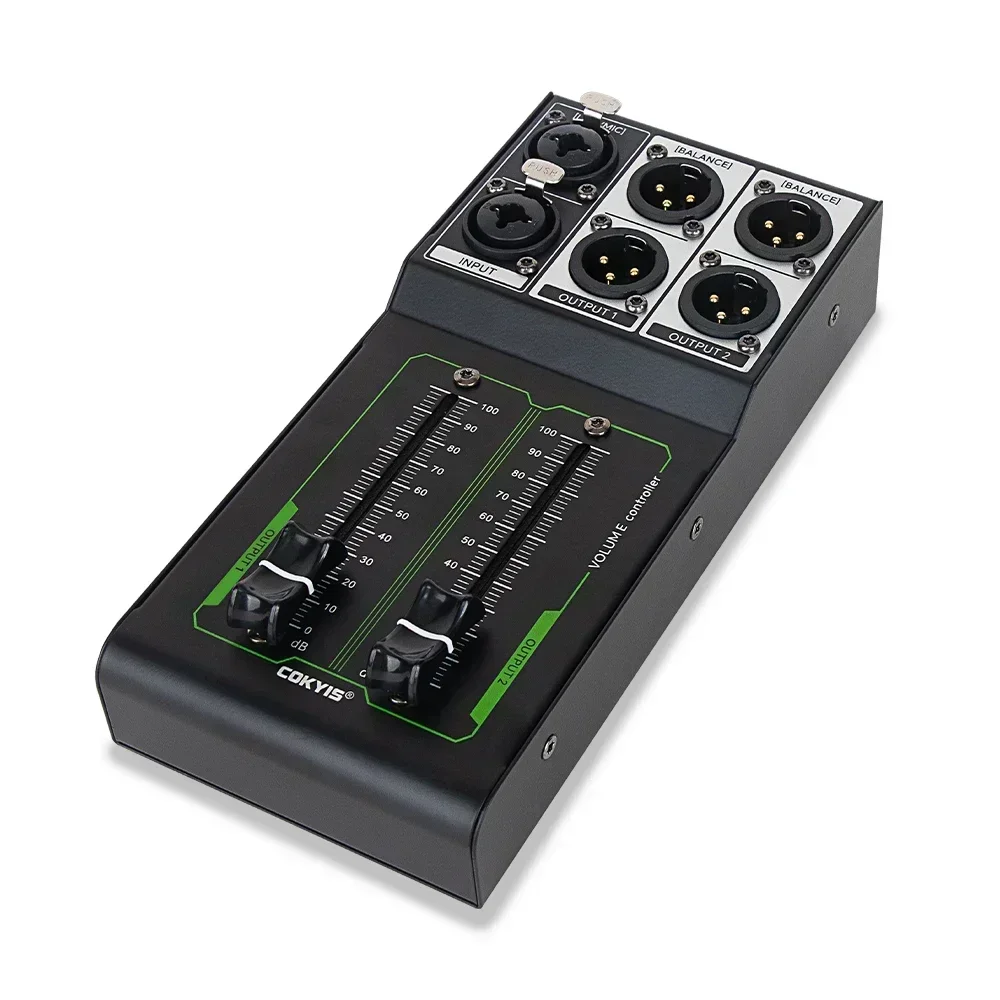 For Microphones Speakers Long Last Performances Plugs and Play Without Power . Durability Metal Music Volumes Controller