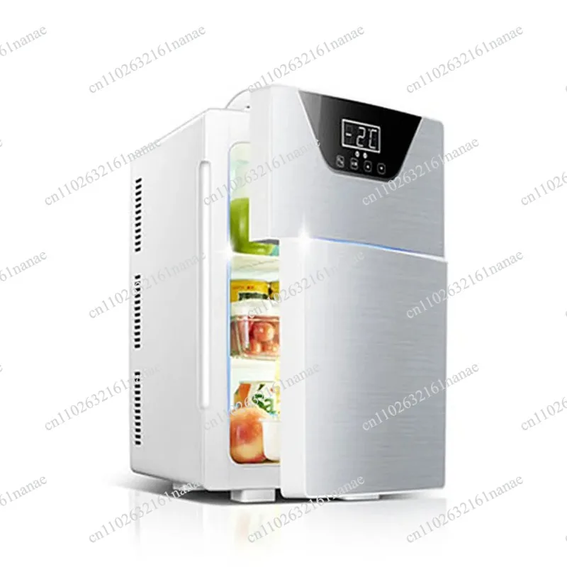 Refrigerador de Cocina de 20L, Refrigerador Eléctrico de Doble Puerta, Frigobar Doméstico de Alquiler, Frigidaire de Doble Uso