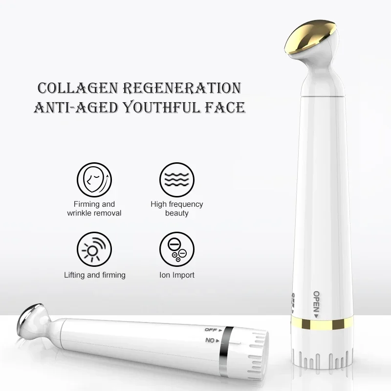Vibração elétrica massagem ocular círculo escuro inchaço remoção de rejuvenescimento da pele beleza massagem caneta portátil eliminar saco de olho
