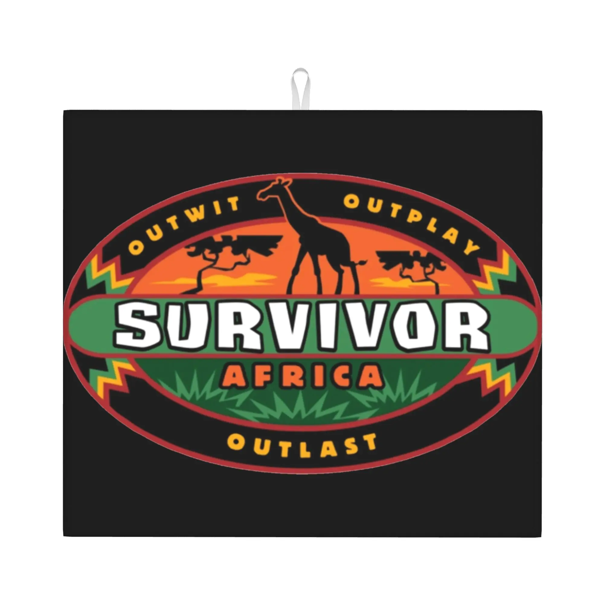 Reality TV Survivors Non Slip Kitchen Counter Protector Mat Barware Tableware Reusable  Bathroom Drying Mat For Kitchen