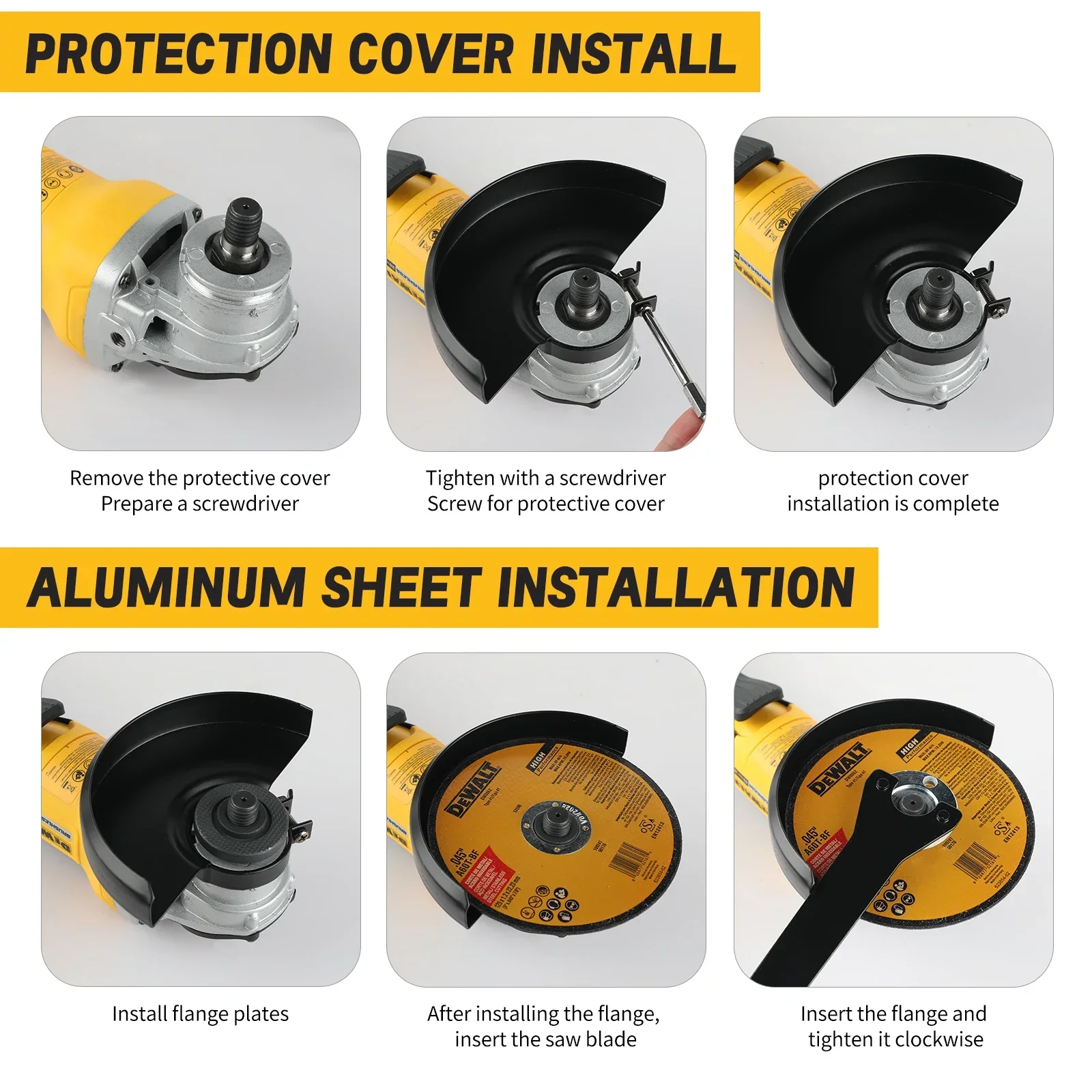 DEWALT DCG406 20V Pro-Grade DIY Grinder - 125mm Wheel, 9000 RPM, Ideal for Home Renovation & Metalworking,Reliable grinder