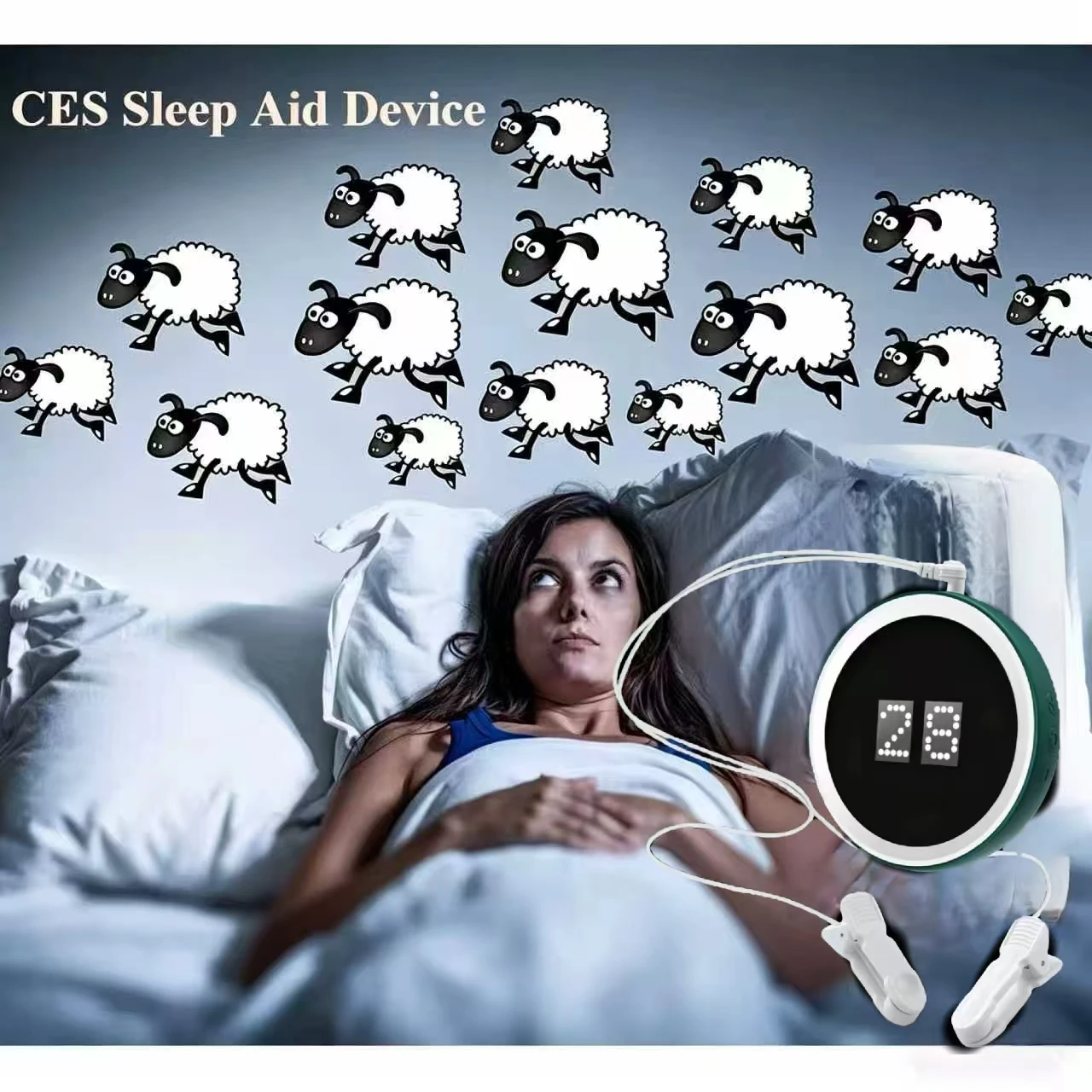 Medical Grade Vagus Nerve Stimulator TVNS Device Ear Clip for Anxiety Panic Attacks and Sleep Aid