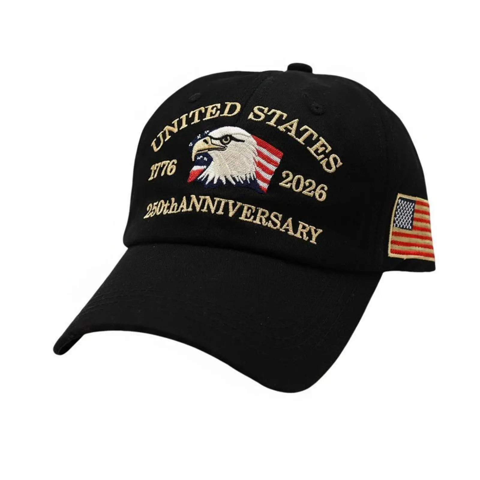 Embroidered American Flag Cap Precision Stitching Adjustable Fit for Events