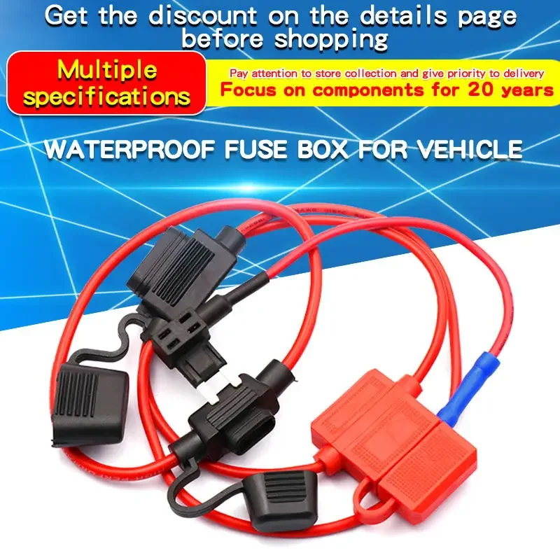 1PCS 12V Fuse Holder Add-a-circuit TAP Adapter Micro2 Mini Small Standard ATM APM Blade Auto Fuse with Holder /10A Blade Fuse