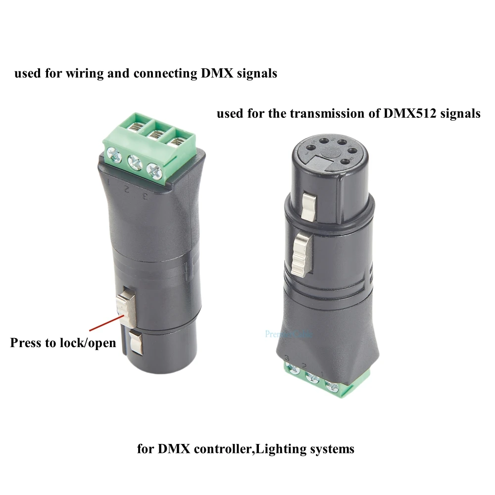 XLR 5Pin أنثى إلى المسمار محطة كتلة محول XLR لحام محطة مجلس محول ل DMX ضوء المرحلة الصوت