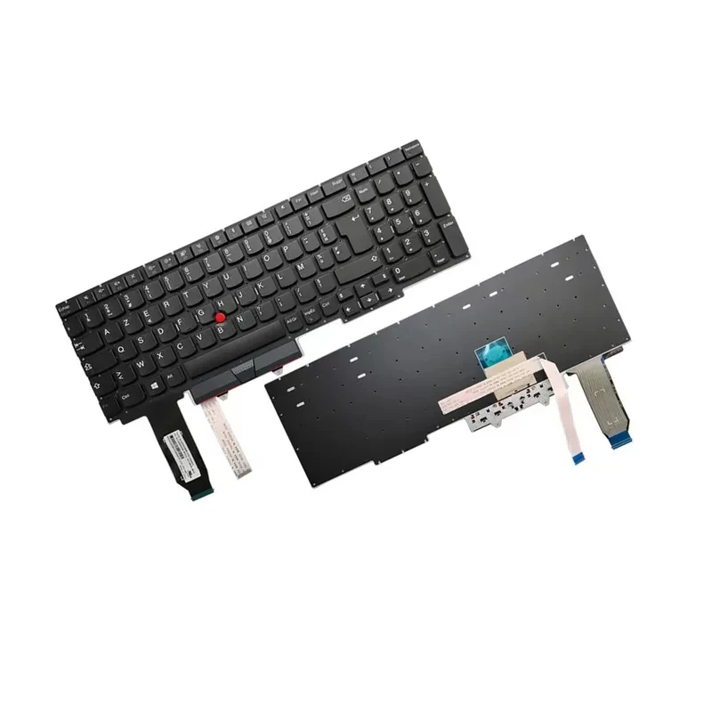 A+ French FR Layout Keyboard no backlight backlit For Lenovo Thinkpad E15 Gen1 Black Color