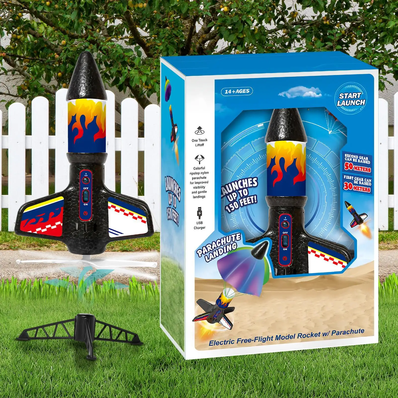 Rocket Toy สําหรับเด็ก Rocket - Kids Outdoor Learning Activities บทวิจารณ์และราคา
